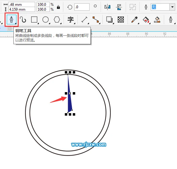 CDRX8设计奔驰标志LOGO教程