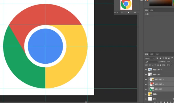 ps怎么绘制图标？（ps绘制谷歌logo图标教程）