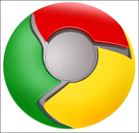 PS制作Google Chrome浏览器Logo图标(18)