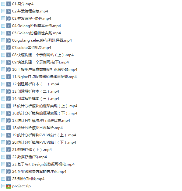 21套Go语言编程入门到高级进阶项目实战案例视频培训web微服务框架教程插图(9)