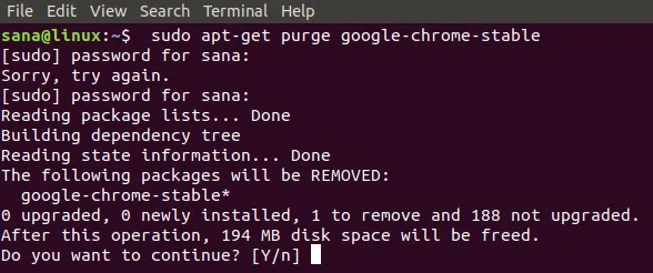 Uninstall Chrome on Command Line