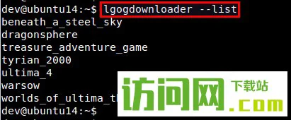 Linux利用LGOGDownloader下载GOG游戏的本领