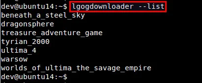  Linux使用LGOGDownloader下载GOG游戏的技巧