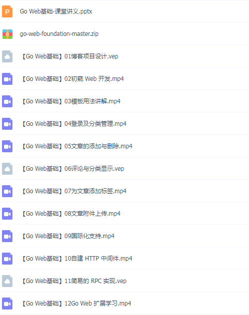 30套Go语言入门篇+项目实战篇+高级篇+架构篇+运维篇精讲视频教程插图(25)