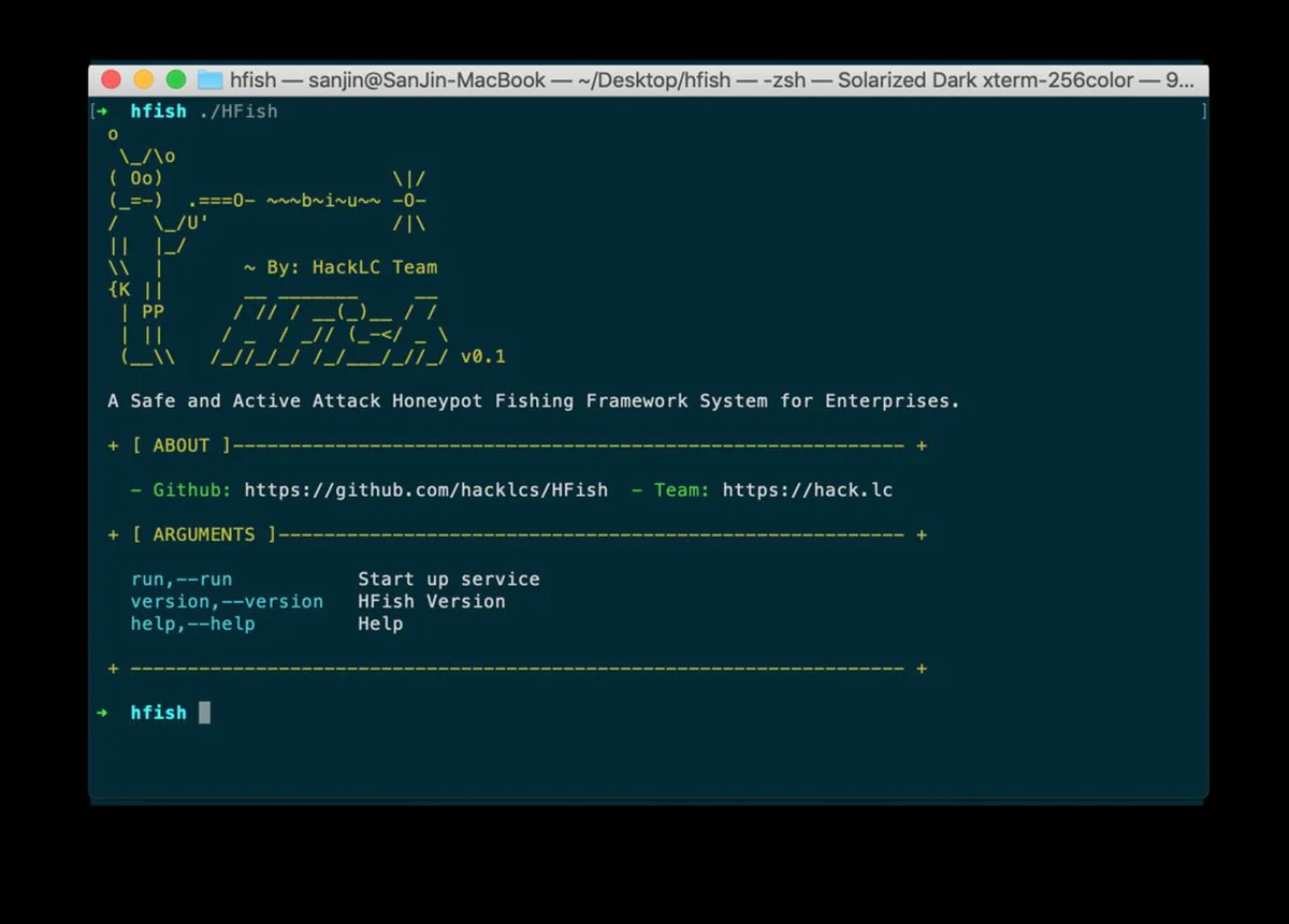 【HFish v0.6.4】基于Golang开发的跨平台蜜罐平台+提供API接口可随意扩展蜜罐模块