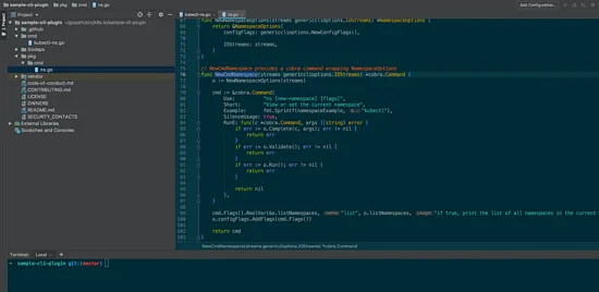 Kubernetes sample-cli-plugin 源码分析
