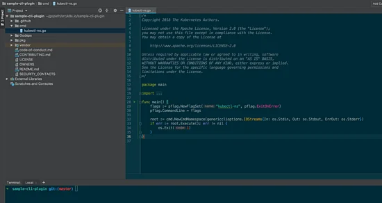 Kubernetes sample-cli-plugin 源码分析