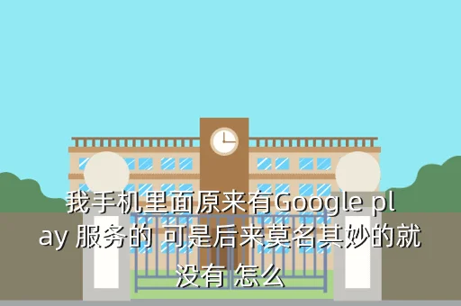 我手机里面原来有Google play 服务的 可是后来莫名其妙的就没有 怎么