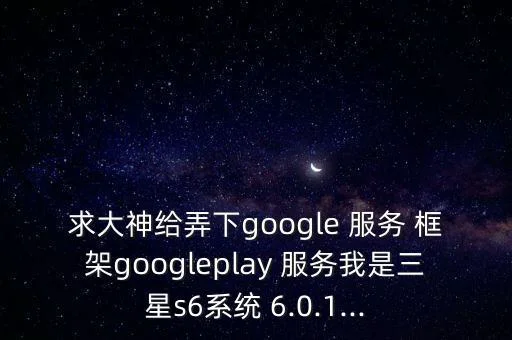 求大神给弄下google 服务 框架googleplay 服务我是三星s6系统 6.0.1...