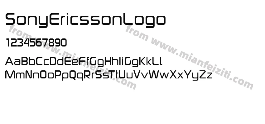 SonyEricssonLogo字体预览