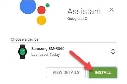 在您的手表上安装 Google 助理。