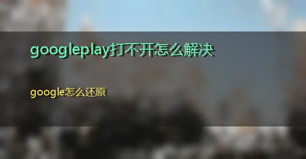 googleplay打不开怎么解决的相关图片