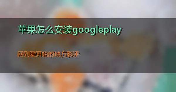 苹果怎么安装googleplay的相关图片