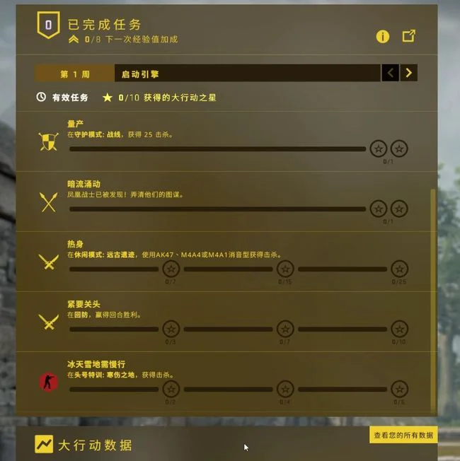 csgo大行动怎么玩？